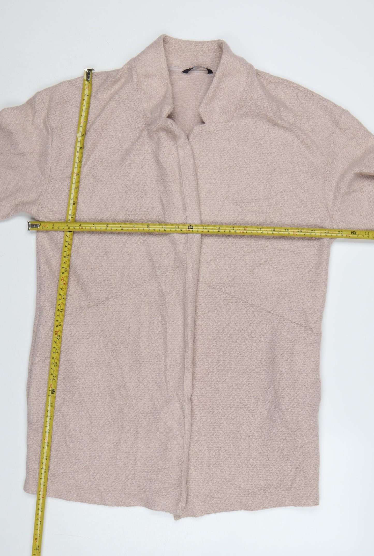 Marks and Spencer Women Beige Long Sleeve Open Cardigan Size 16