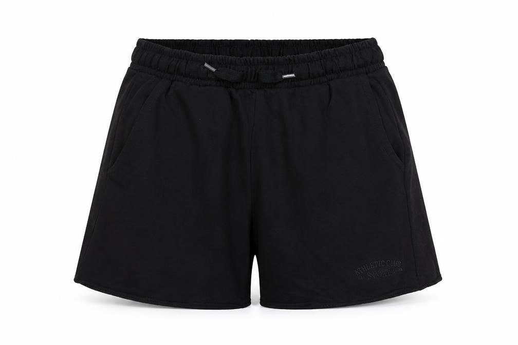 H&M Divided Womens Black XS Sweat Shorts Lightweight Cotton Blend
