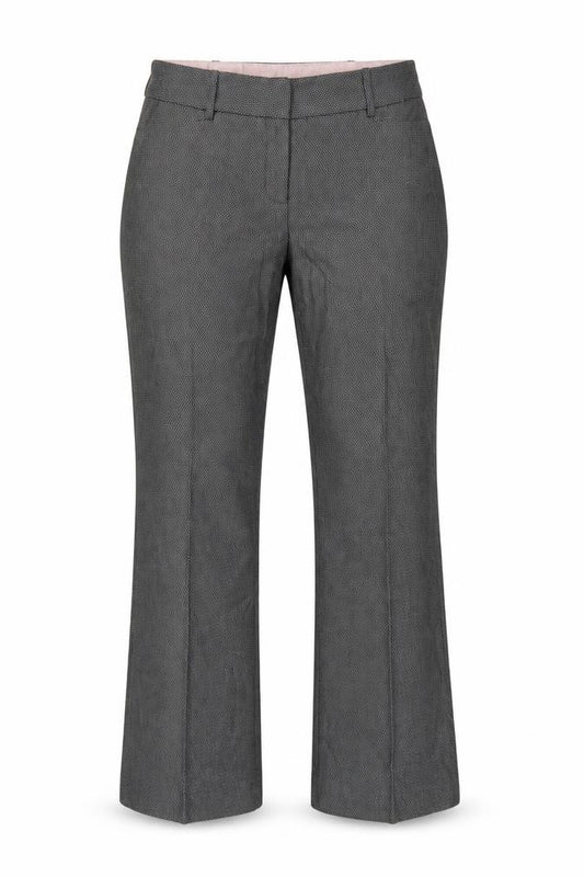 Next Women Grey Straight Leg Trousers Size 8 Viscose Blend Workwear
