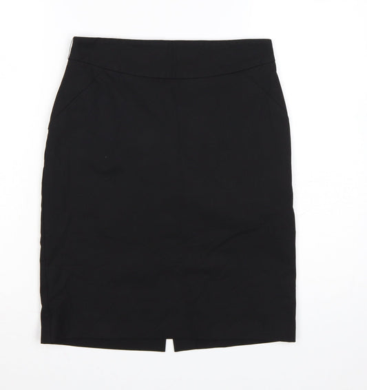 Oasis Womens Black Size 10 Pencil Knee Length Work Skirt