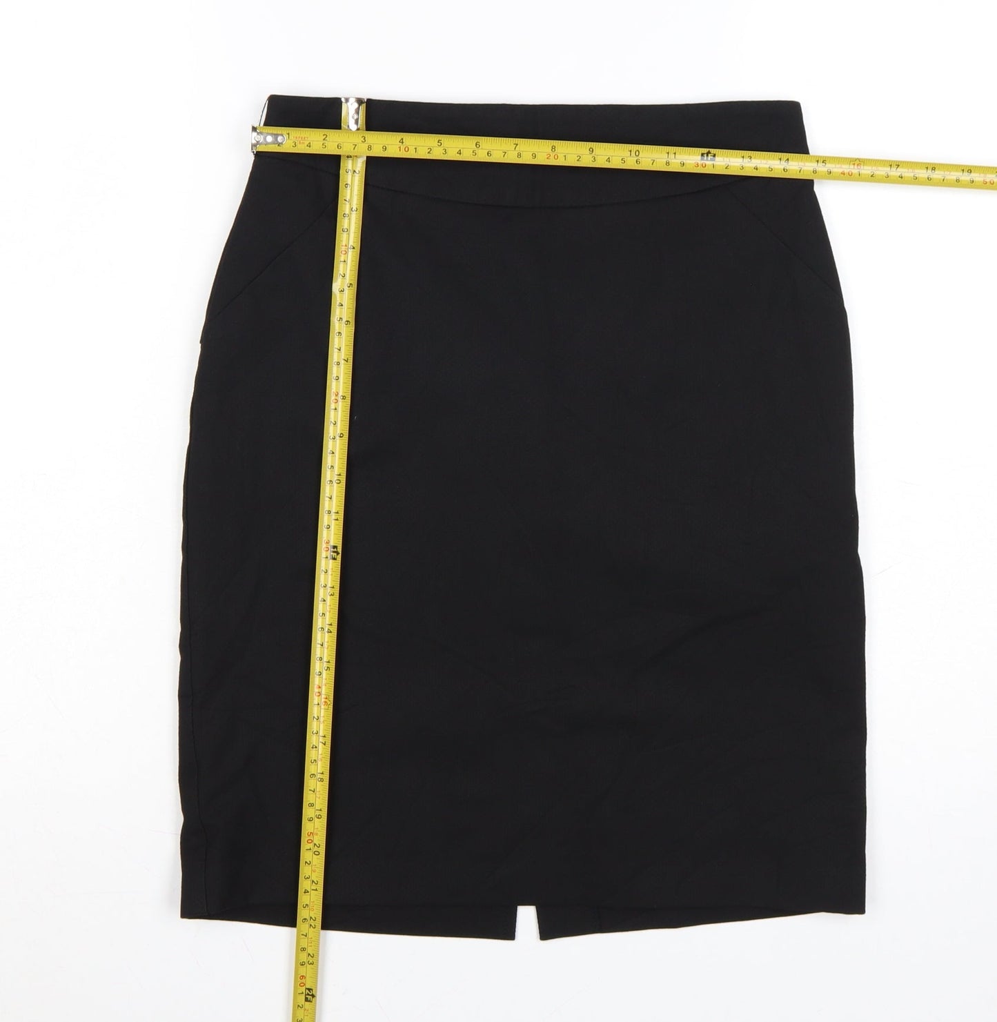 Oasis Womens Black Size 10 Pencil Knee Length Work Skirt