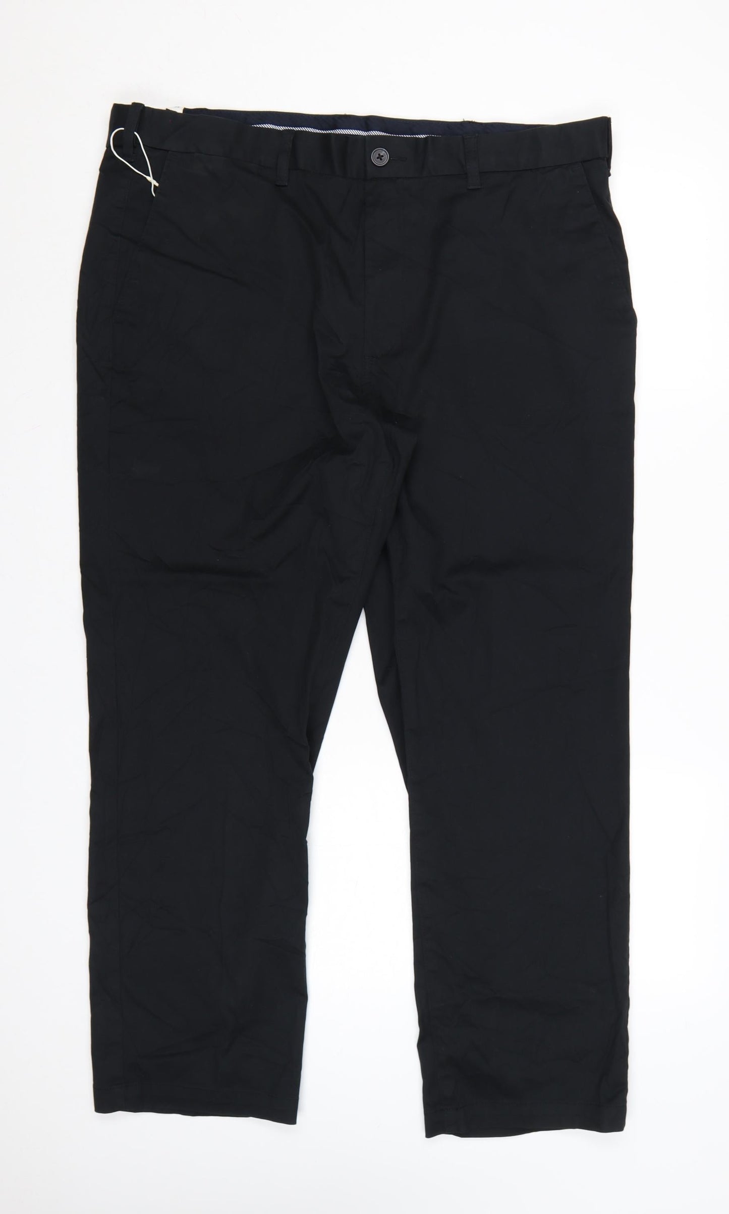 Marks and Spencer Men's Black Chino Trousers Size 40 Short Leg