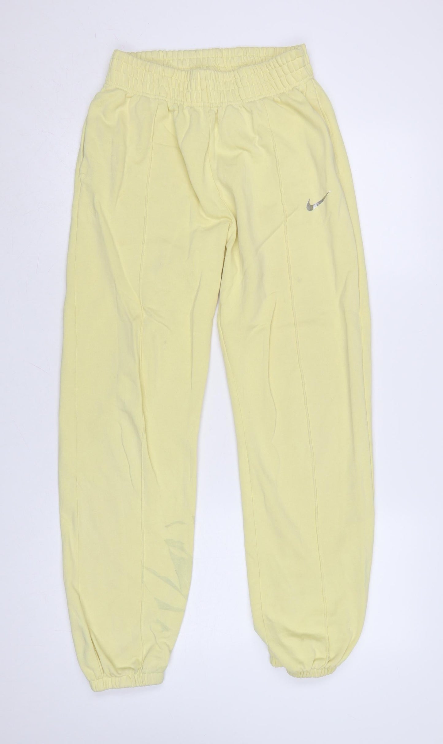 Nike Womens Yellow XS Jogger Sweatpants with Elastic Waist