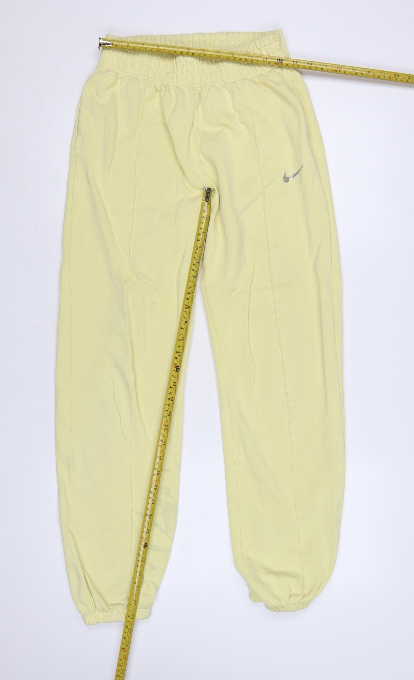 Nike Womens Yellow XS Jogger Sweatpants with Elastic Waist