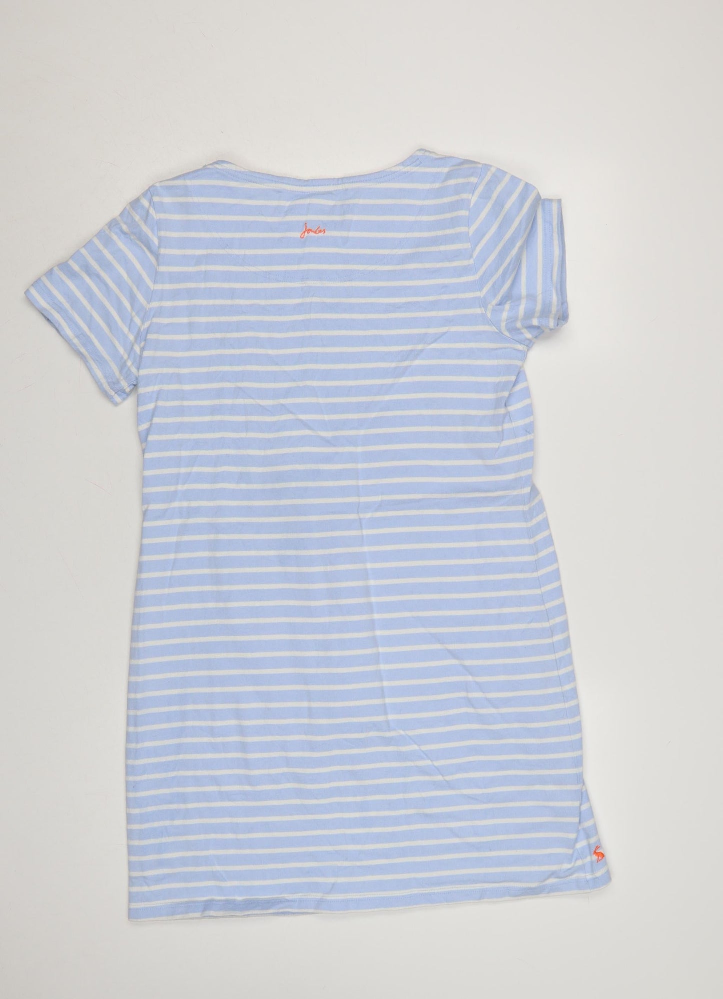 Joules Womens Blue Striped Cotton T-Shirt Dress Size 16
