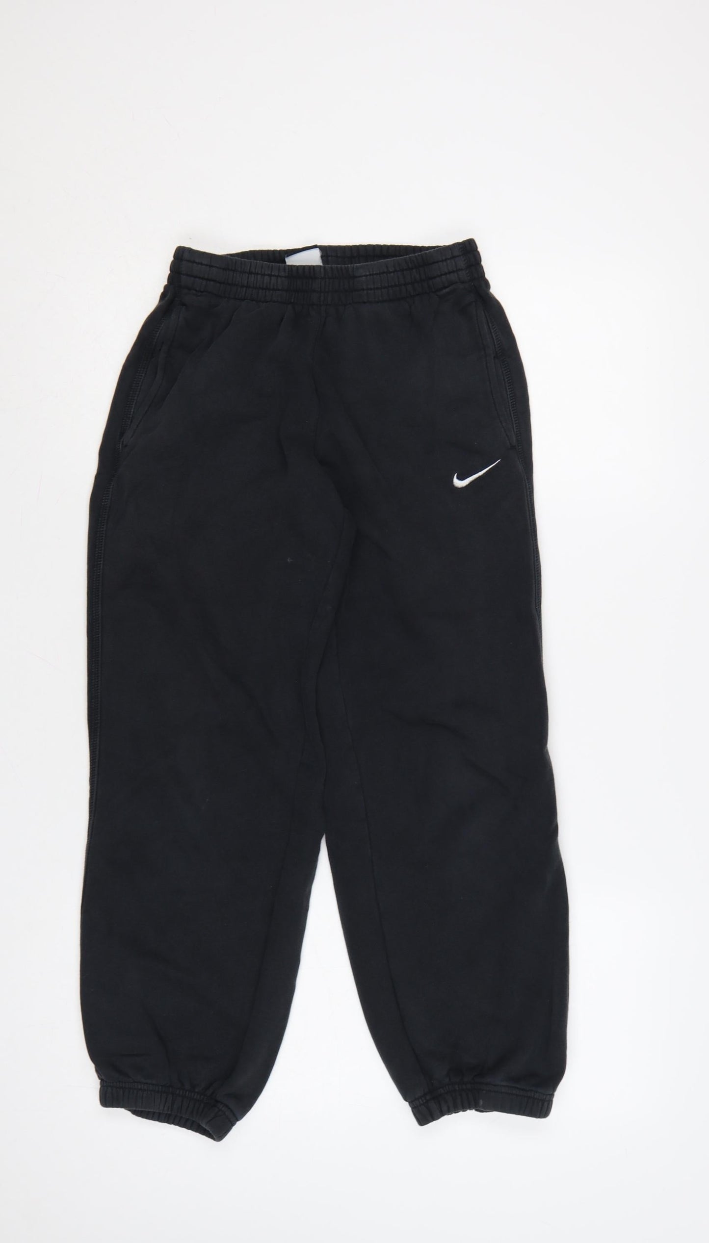 Nike Boys Black Jogger Sweatpants 12-13 Years Elastic Waist Comfort Fit