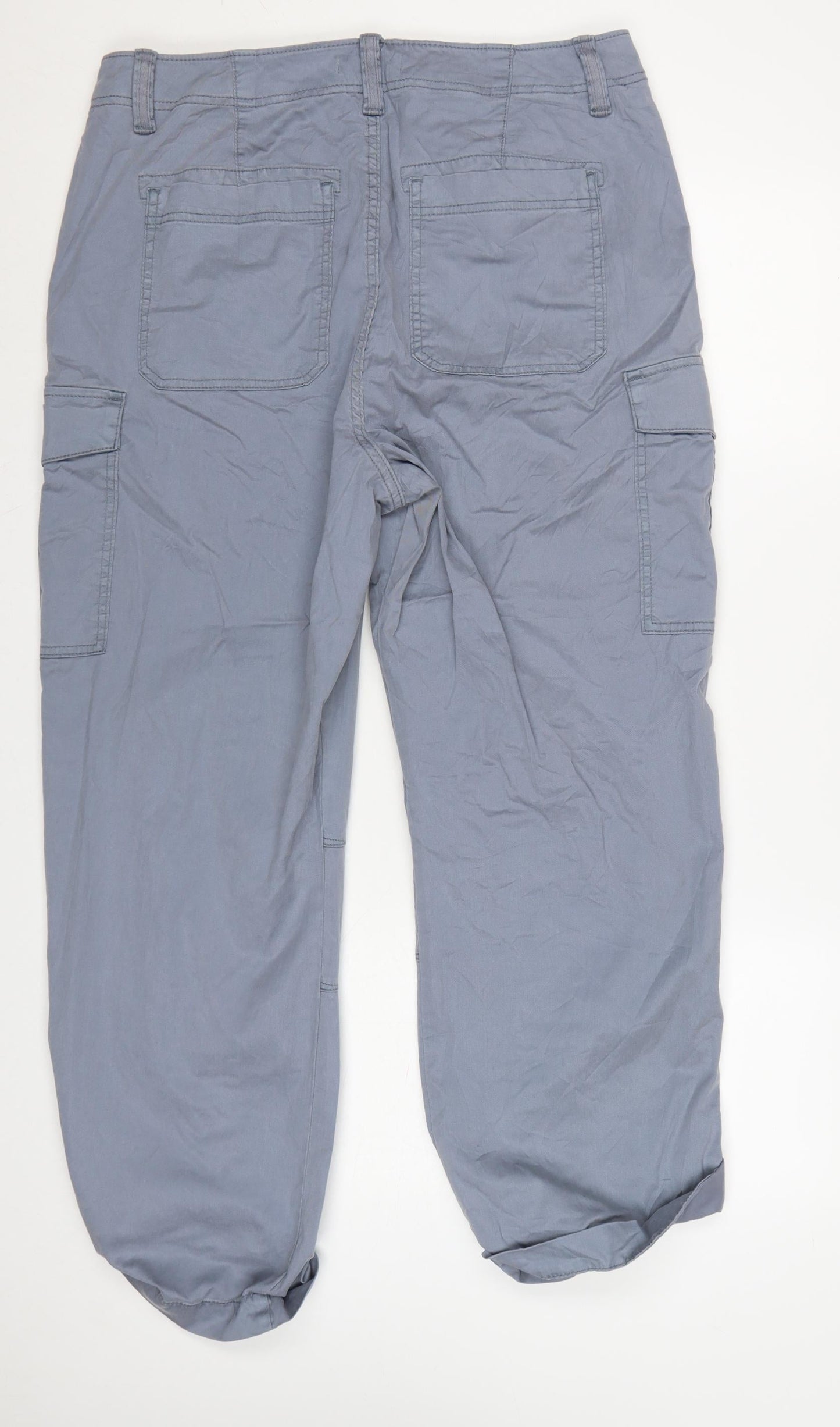 Marks and Spencer Women’s Graphite Cargo Trousers Size 16 Long