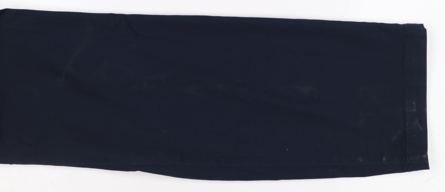 Marks and Spencer Men's Blue 38x31 Regular Fit Chino Trousers