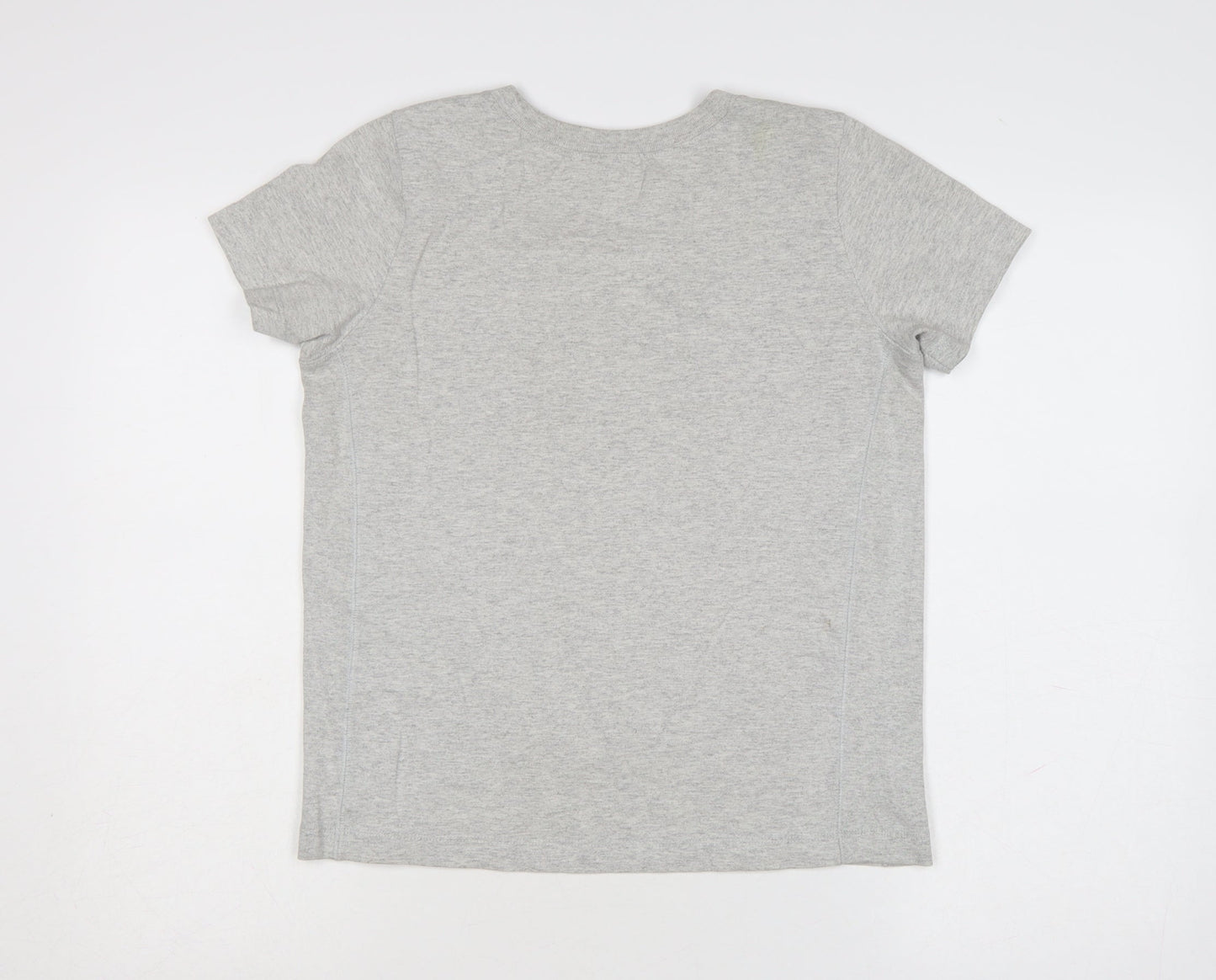Champion Womens Grey XS Basic Crew Neck Cotton T-Shirt