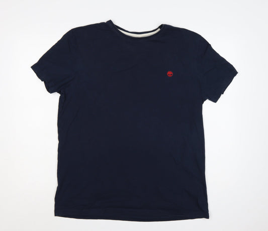 Timberland Men's Blue XL Slim Fit Organic Cotton T-Shirt