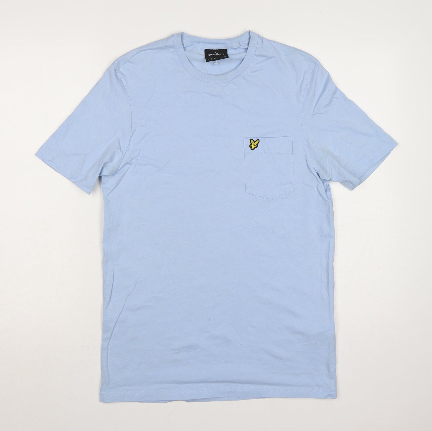 Lyle & Scott Men's Blue Cotton Crew Neck Short Sleeve T-Shirt Size L