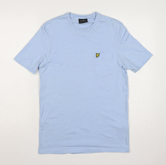 Lyle & Scott Men's Blue Cotton Crew Neck Short Sleeve T-Shirt Size L