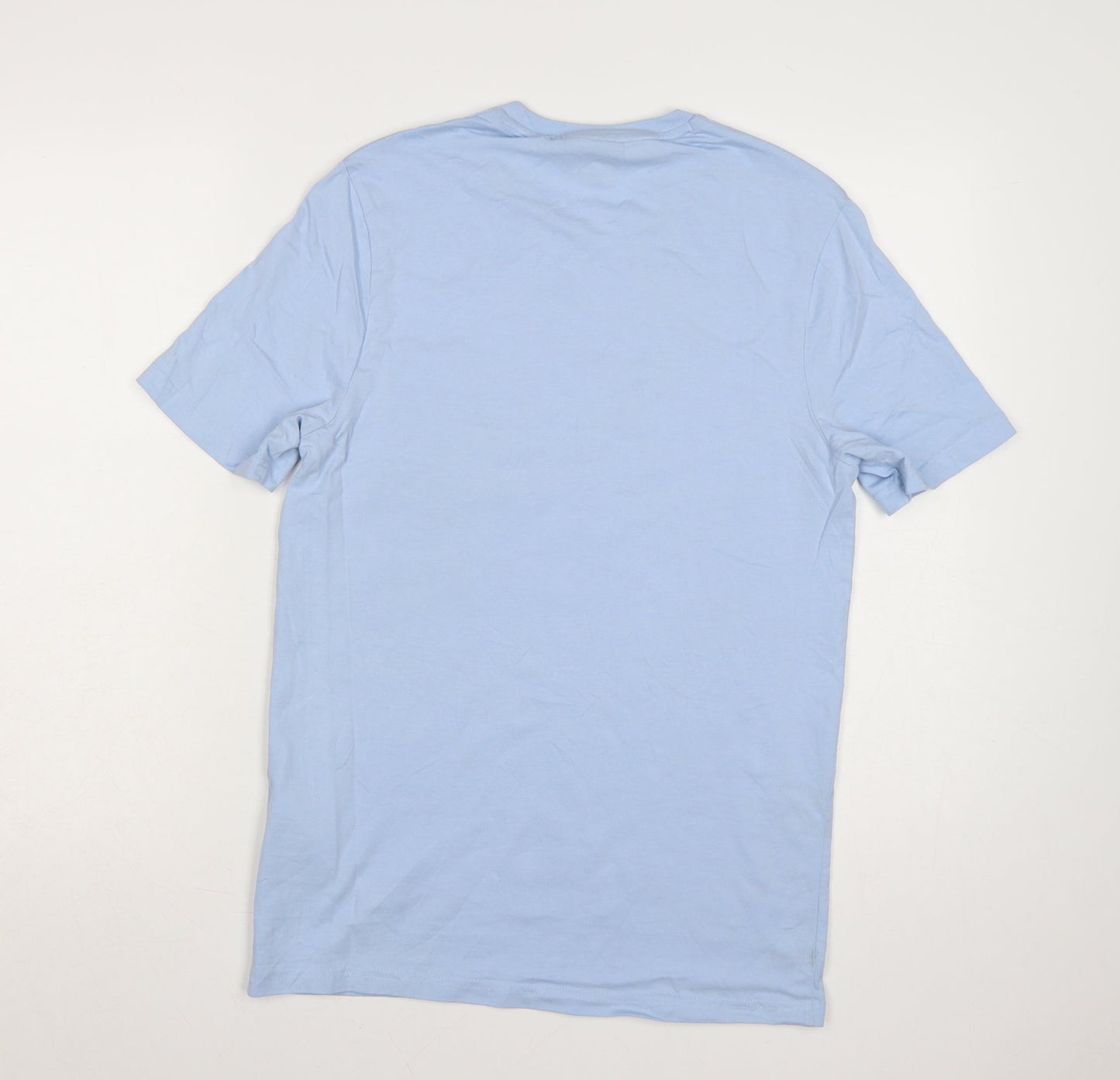 Lyle & Scott Men's Blue Cotton Crew Neck Short Sleeve T-Shirt Size L