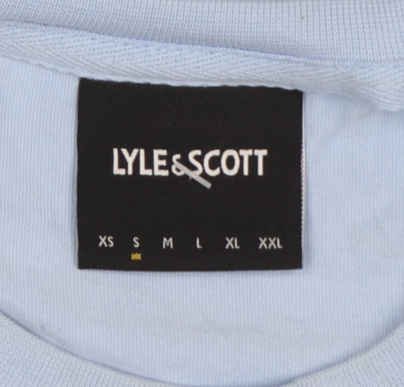 Lyle & Scott Men's Blue Cotton Crew Neck Short Sleeve T-Shirt Size L