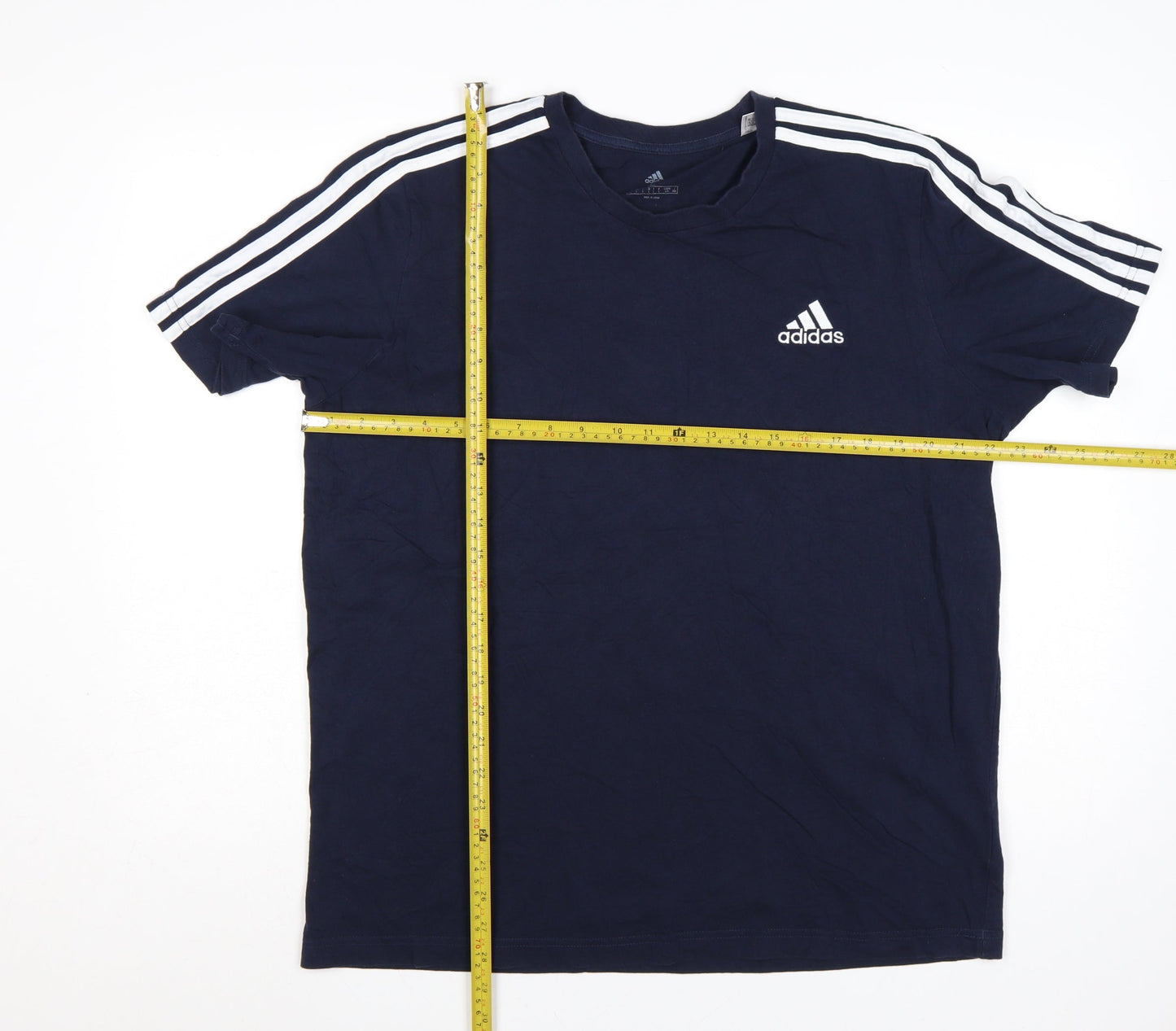 Adidas Men's Blue Short Sleeve Crew Neck T-Shirt Size L