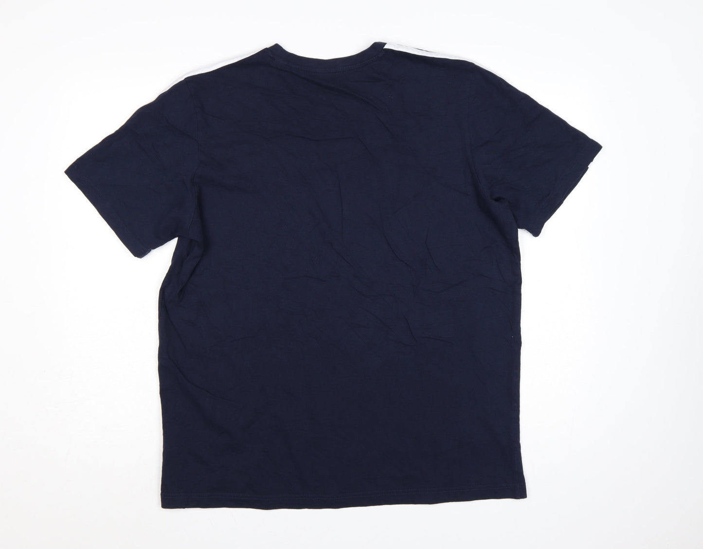 Adidas Men's Blue Short Sleeve Crew Neck T-Shirt Size L