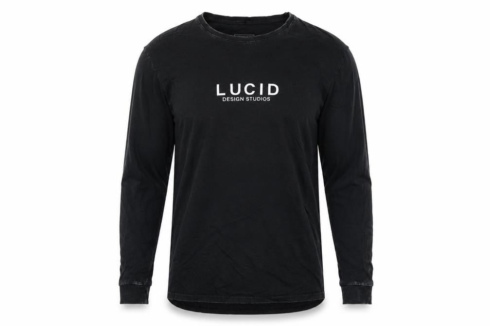 Lucid Design Studios Mens Black Long Sleeve Cotton T-Shirt M