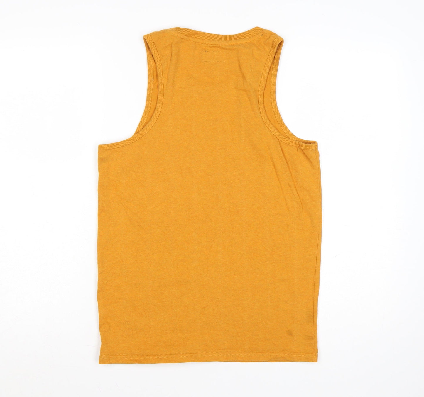 Superdry Men's Yellow Vintage Sleeveless T-Shirt Size S