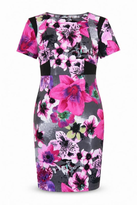 Marks and Spencer Per Una Women’s Purple Floral Bodycon Dress UK 14