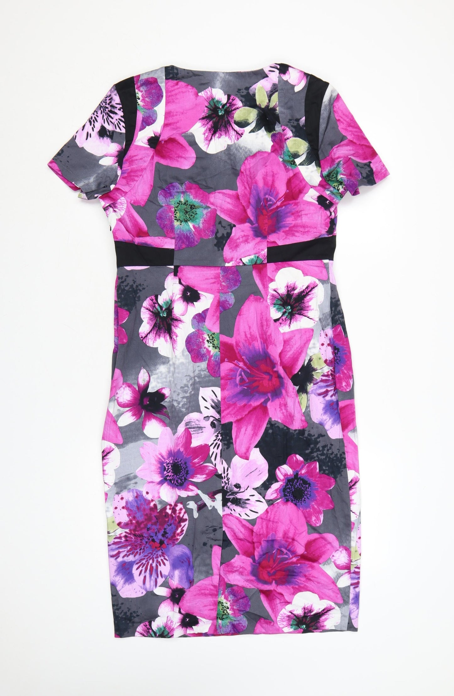 Marks and Spencer Per Una Women’s Purple Floral Bodycon Dress UK 14