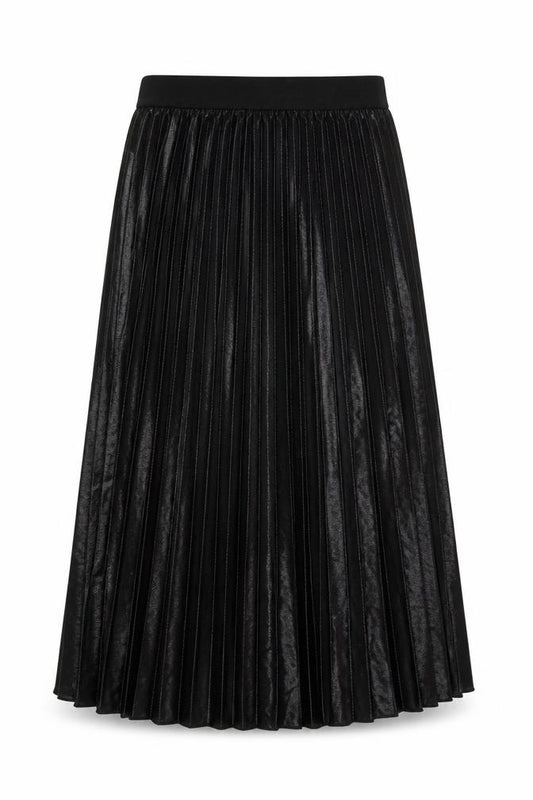 New Look Women's Black Pleated Midi Skirt Size 6