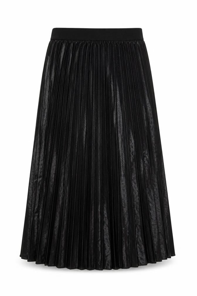 New Look Women's Black Pleated Midi Skirt Size 6