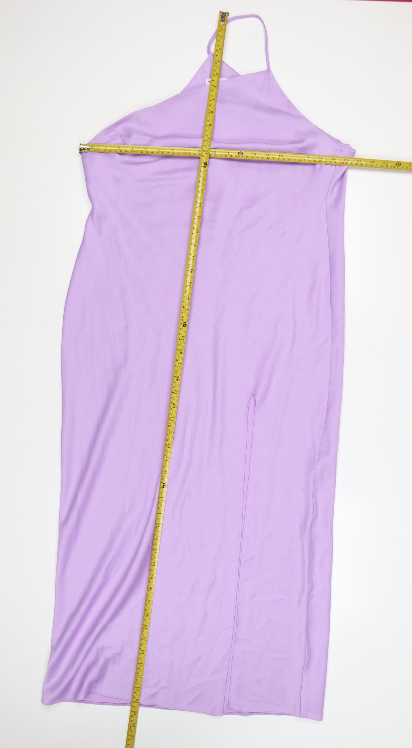 ASOS DESIGN Women's Purple Halter Slip Midi Dress Size 16
