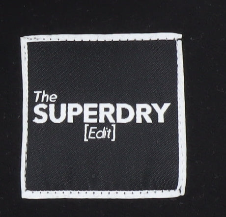 Superdry Women Black Bodycon Halter Knee Dress Size 10