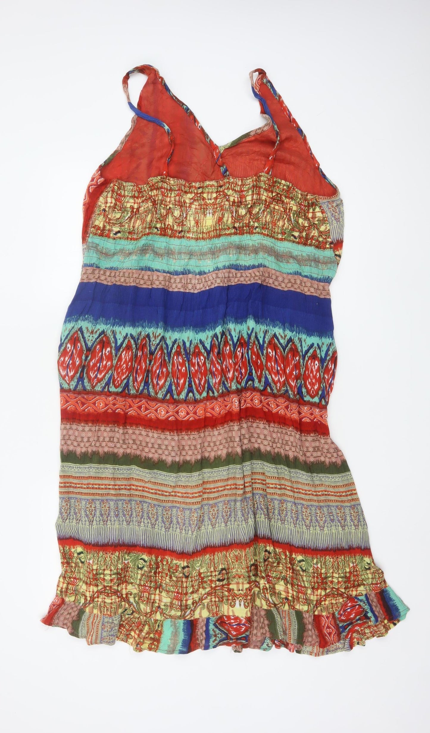 Klass Women’s Multicoloured Viscose Sleeveless Fit & Flare Dress Size 14