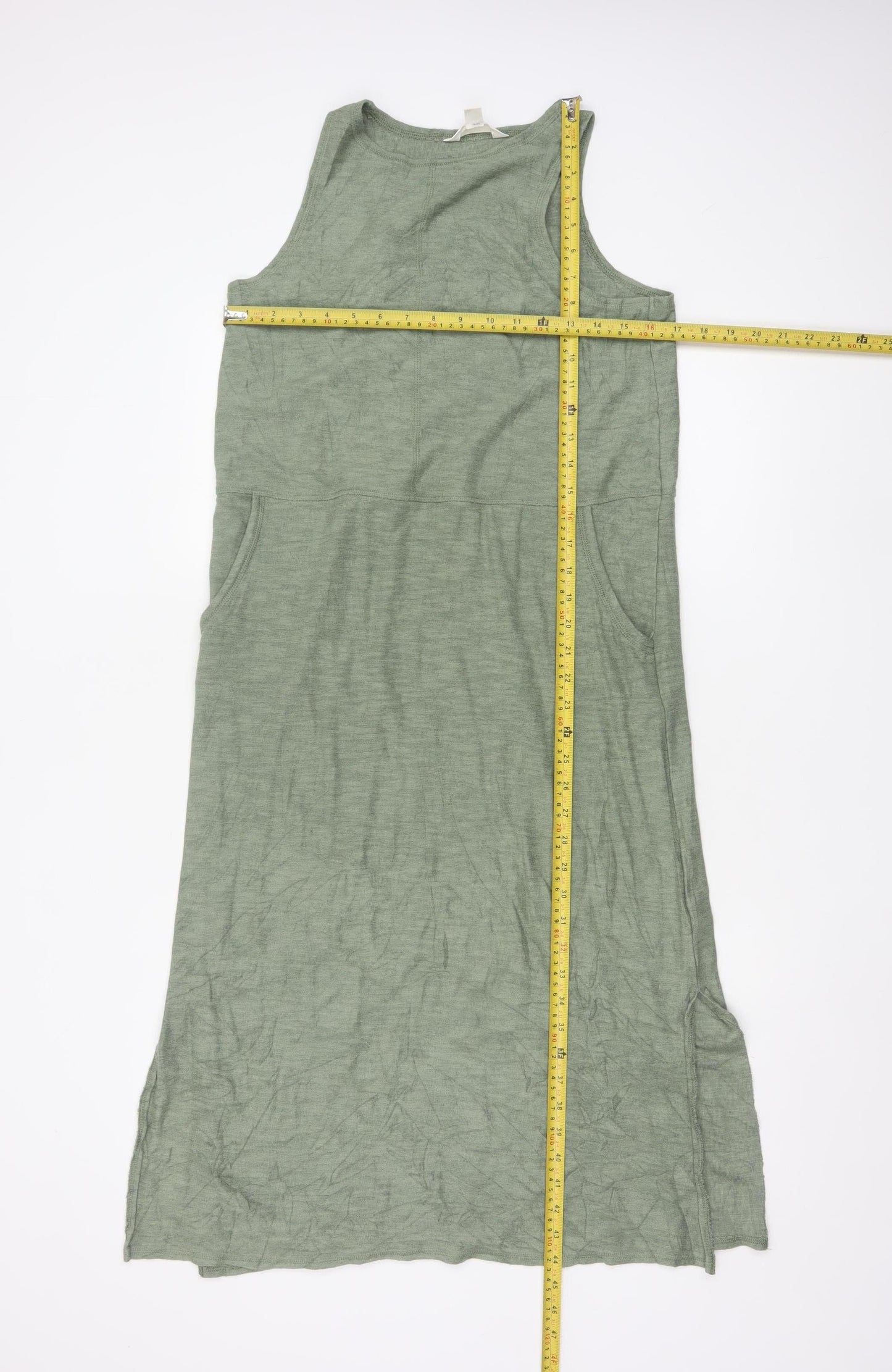 Marks and Spencer Women’s Green Size 12 Tank Midi Dress