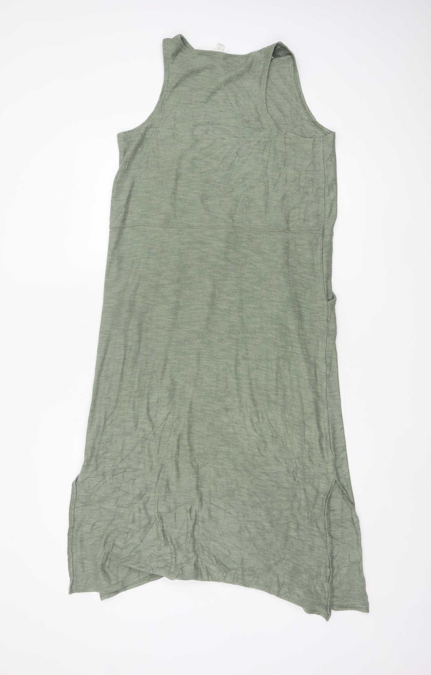 Marks and Spencer Women’s Green Size 12 Tank Midi Dress