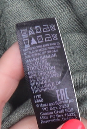 Marks and Spencer Women’s Green Size 12 Tank Midi Dress