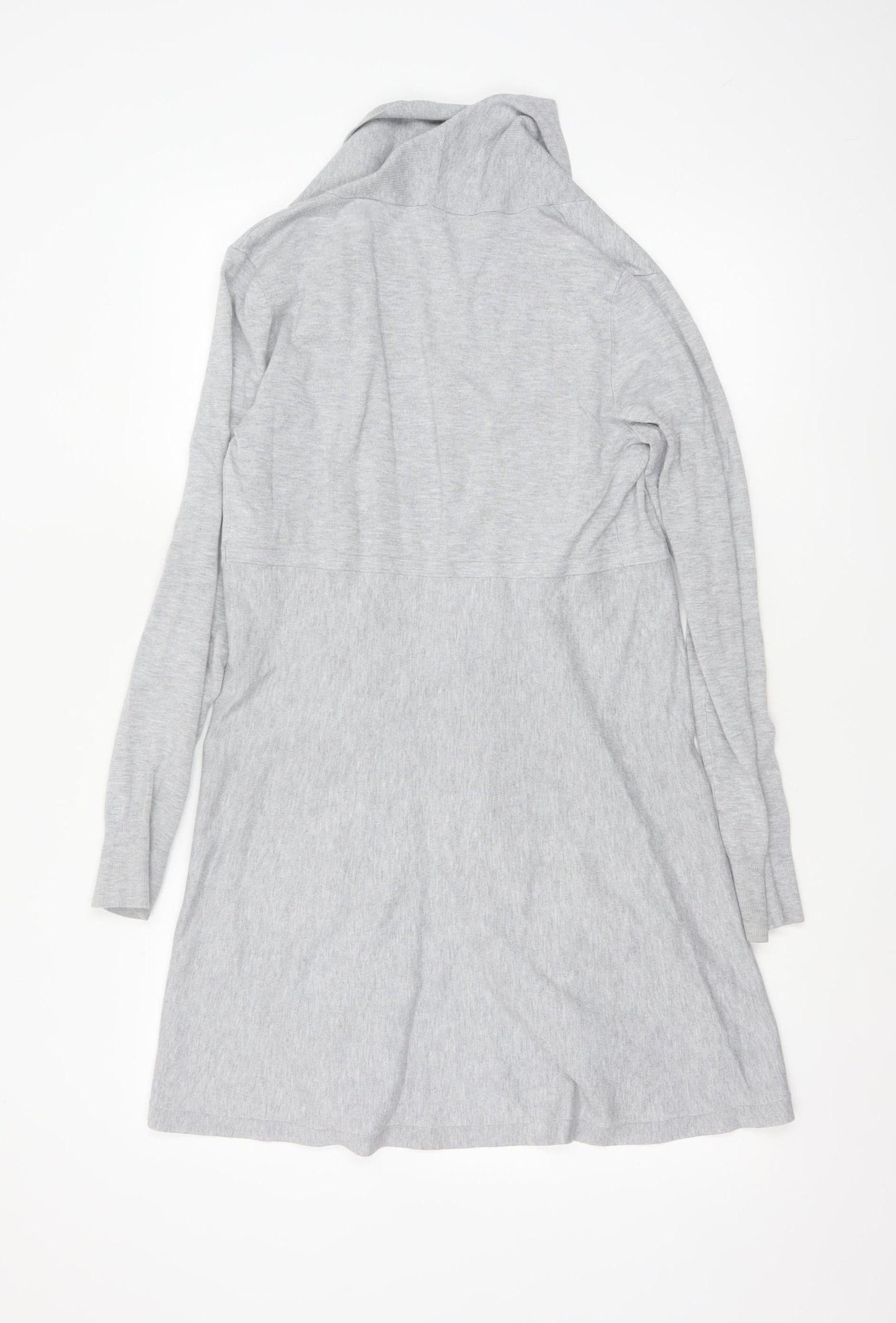 Phase Eight Women's Grey Longline Cardigan UK 14 Viscose Blend Knit