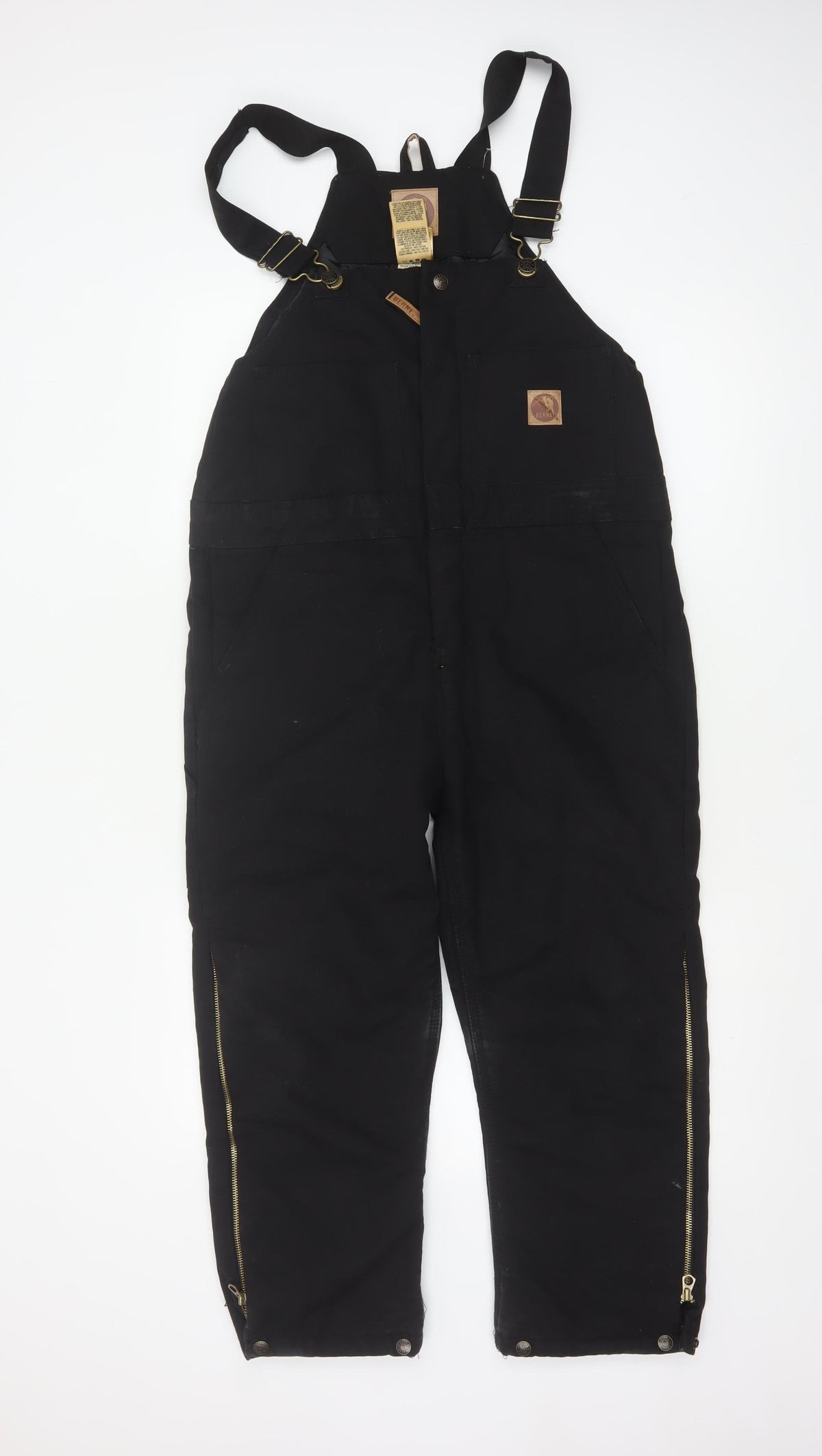 Berne Black Youth Regular Cotton Insulated Dungaree 10-12