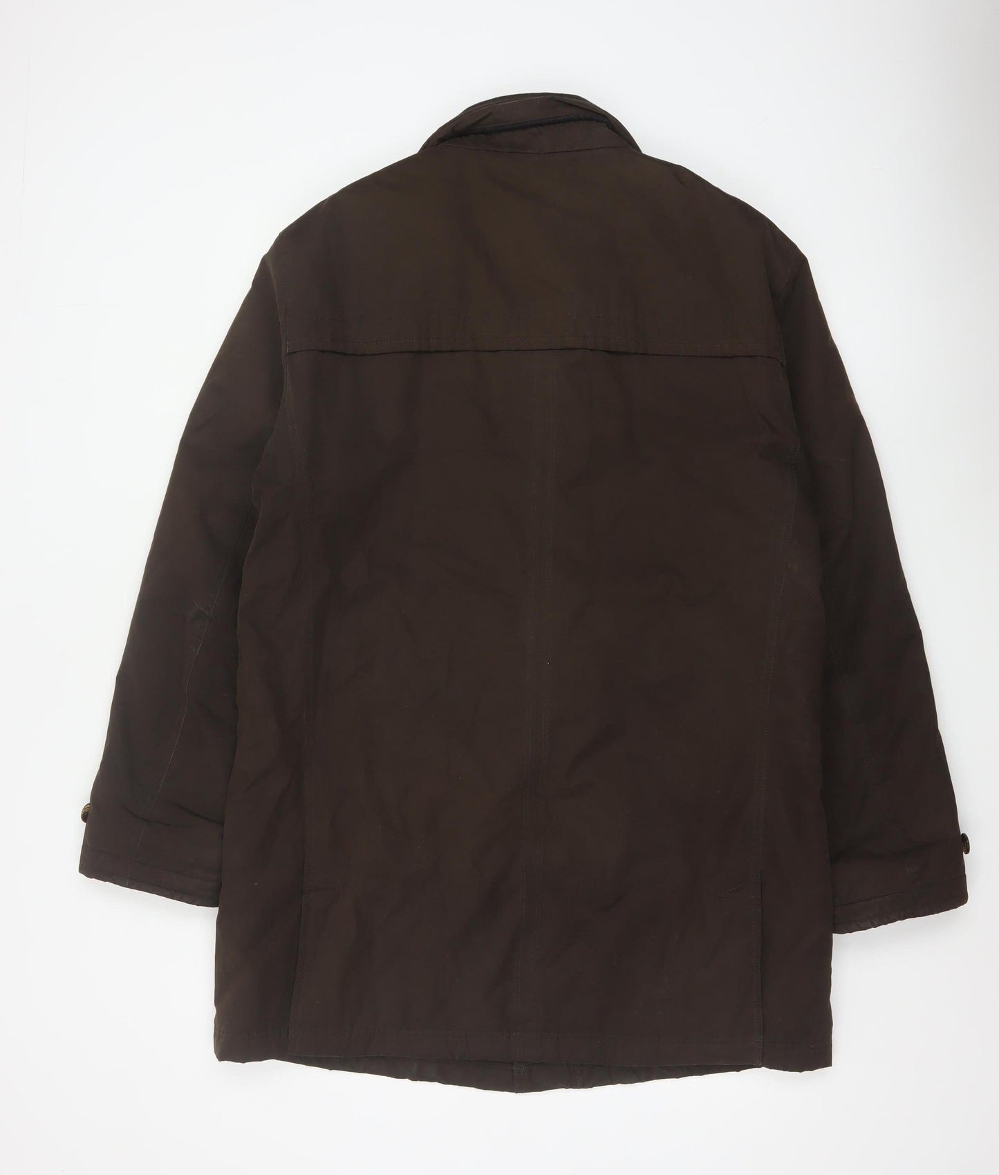 Marks and Spencer Blue Harbour Men Brown Mid-Length Overcoat Size M