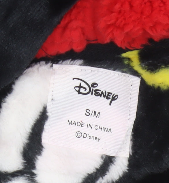 Disney Women’s Black Mickey Mouse Hooded Fleece Nightshirt S/M
