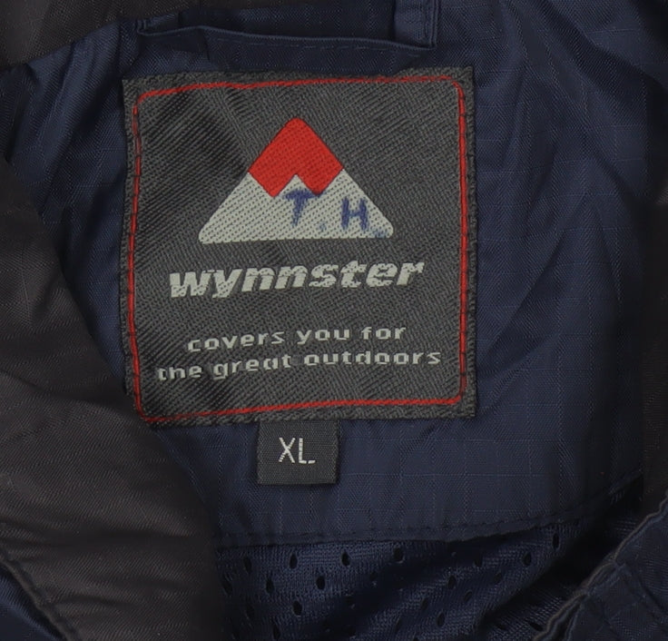 Wynnster Men's Blue XL Waterproof Rain Jacket Outdoor Lightweight
