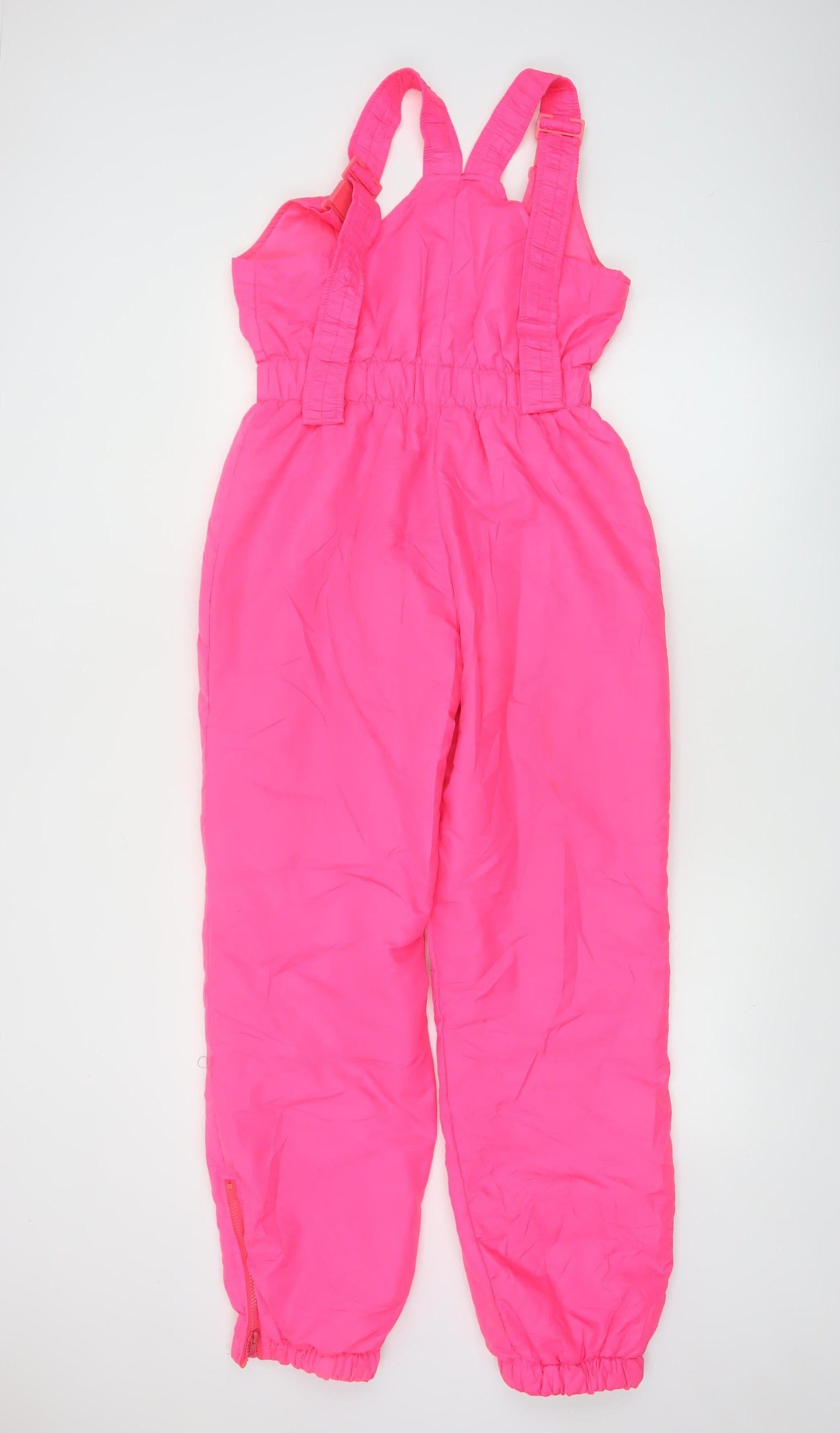 Champion Sport Women's Pink Ski Jumpsuit Size 12 Polyester Zip Pockets
