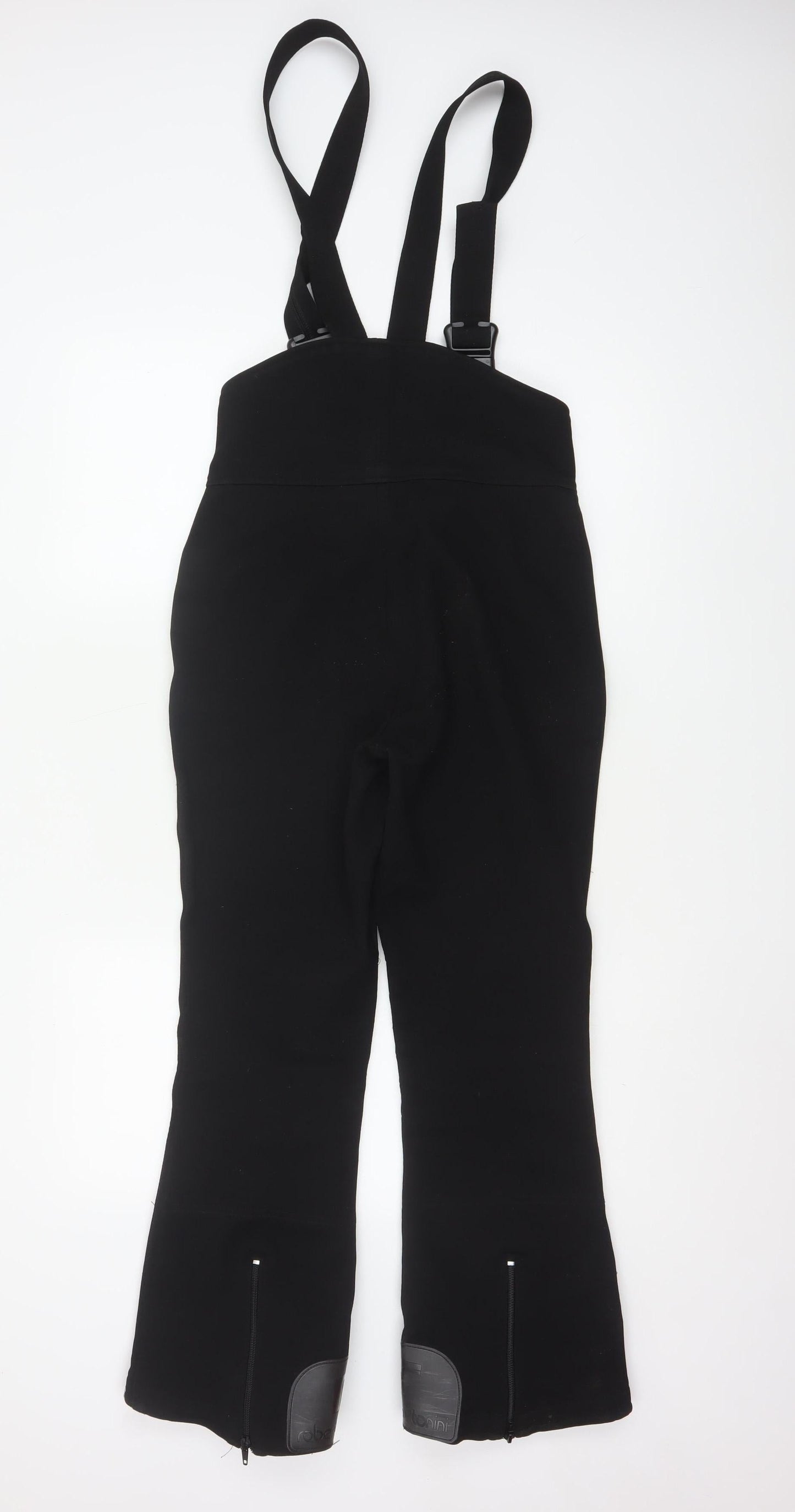 Tonini Women's Black Ski Jumpsuit Size 10 Nylon Acrylic Blend Adjustable Straps