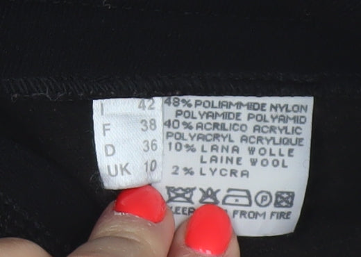 Tonini Women's Black Ski Jumpsuit Size 10 Nylon Acrylic Blend Adjustable Straps