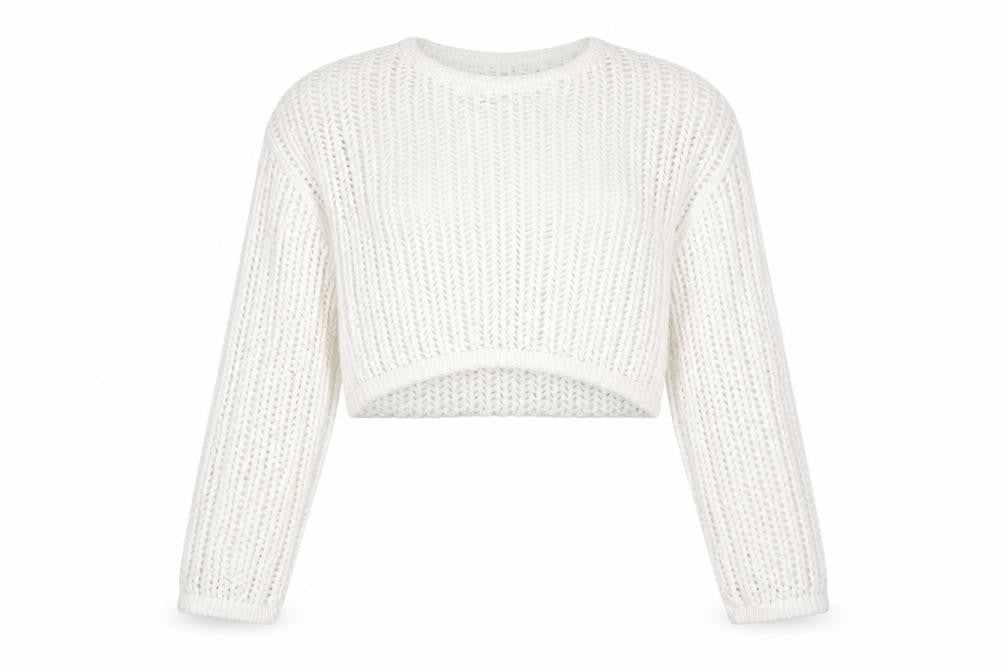 Pull&Bear Women White Open Knit Cotton Shrug Jumper Size S