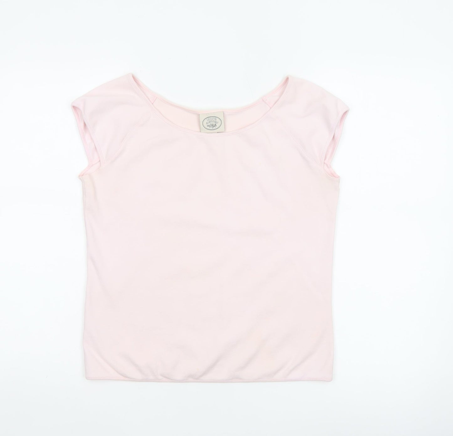 Laura Ashley Women’s Pink Cotton Basic T-Shirt XL
