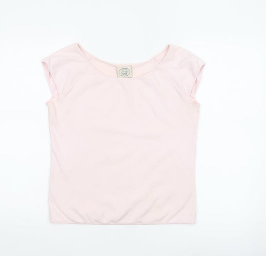 Laura Ashley Women’s Pink Cotton Basic T-Shirt XL