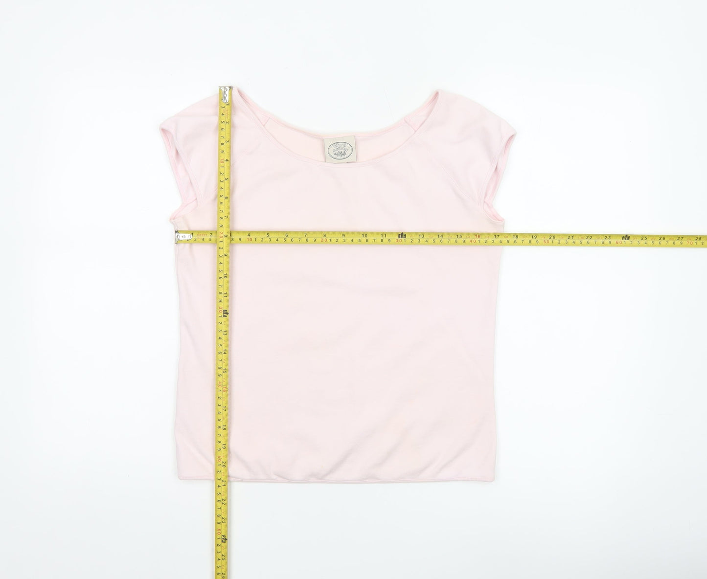 Laura Ashley Women’s Pink Cotton Basic T-Shirt XL