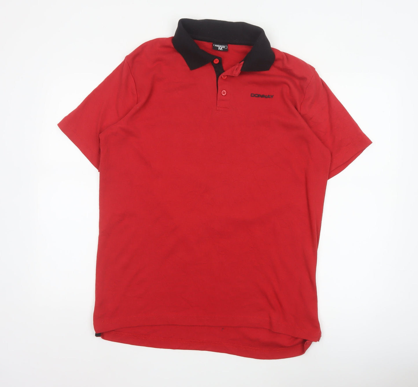 Donnay Men’s Red Short Sleeve Polo Shirt Size M Regular Fit