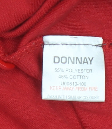 Donnay Men’s Red Short Sleeve Polo Shirt Size M Regular Fit
