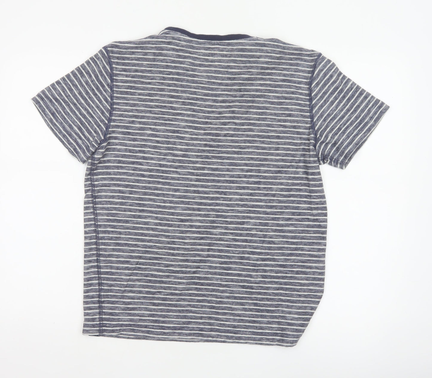 Joules Women's Blue Striped Cotton Short Sleeve T-Shirt Size S