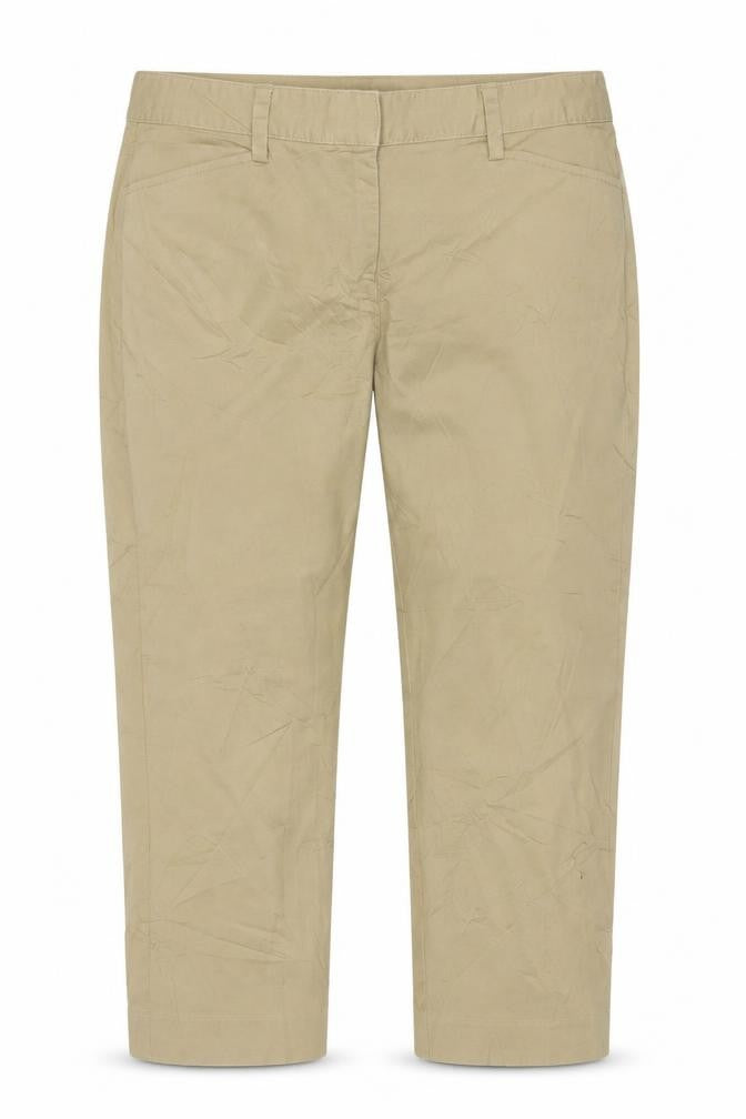 Lands' End Womens Beige Slim Leg Chino Trousers UK 14/16 Petite