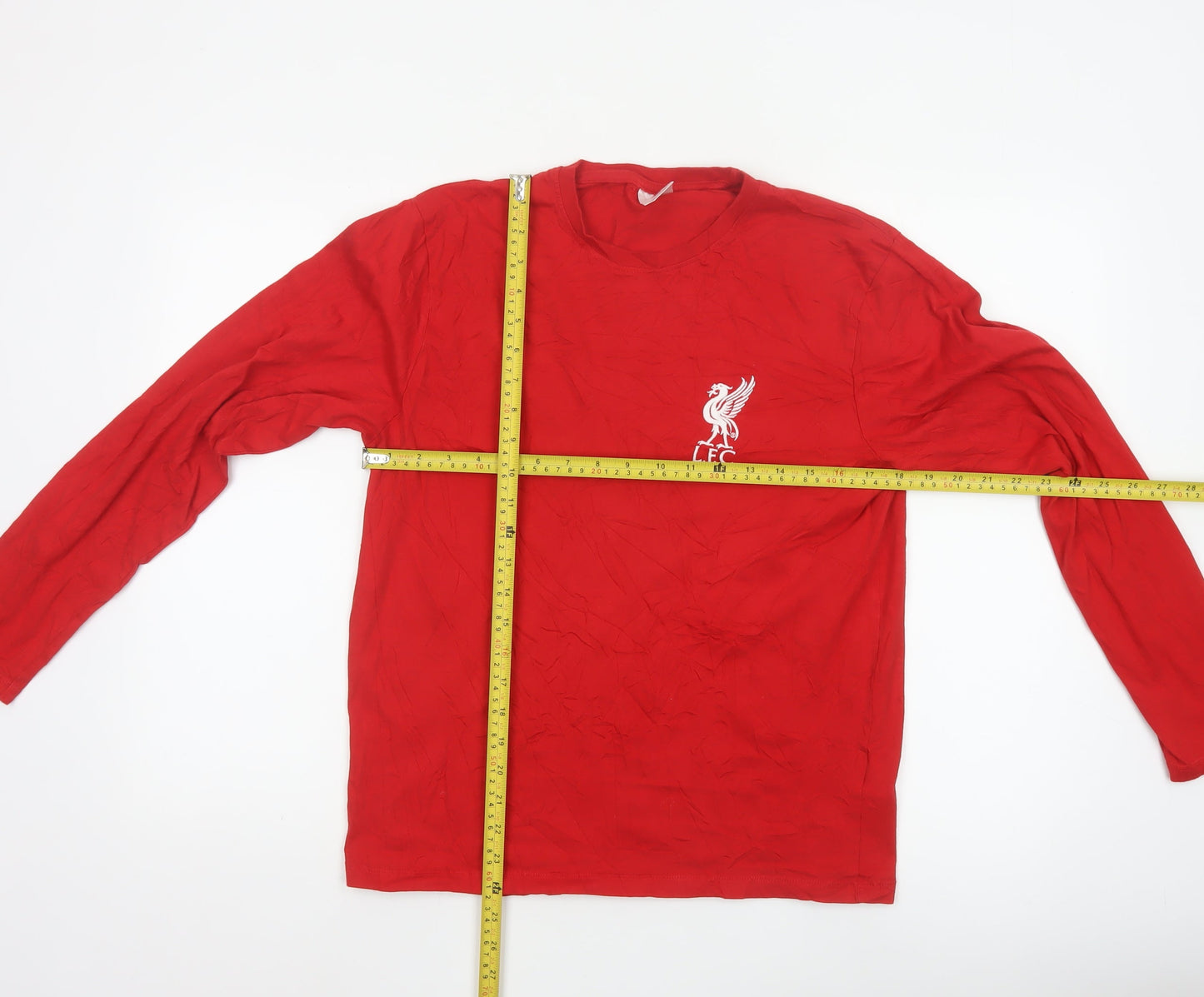 Liverpool FC Men's Red Long Sleeve Pyjama Top Small 100% Cotton
