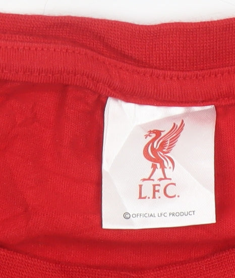 Liverpool FC Men's Red Long Sleeve Pyjama Top Small 100% Cotton
